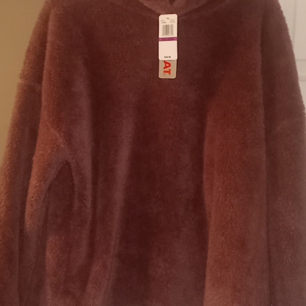 #16. Fleece Mock-Neck Mauve - Picture 3 of 5